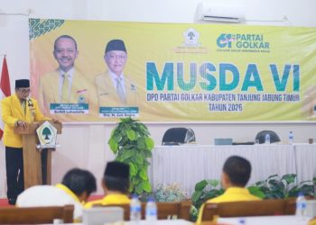 Musda VI Golkar Tanjab Timur Ditutup Ivan Wirata, Muslimin Tanja Nahkodai Partai